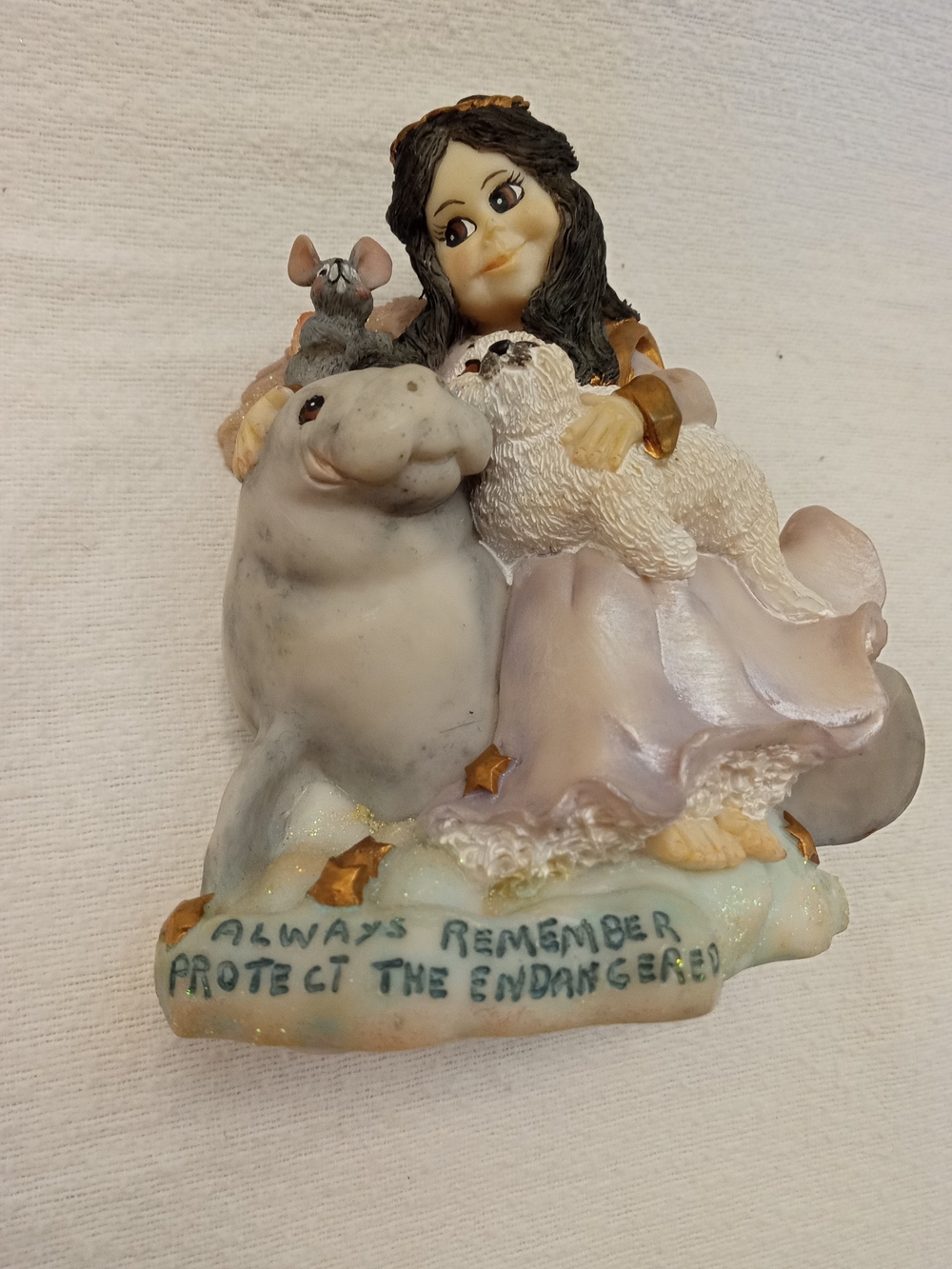 "ALWAYS REMEMBER" PROTECT THE ENDANGERED 1999 Angel Originals Collectible Figure